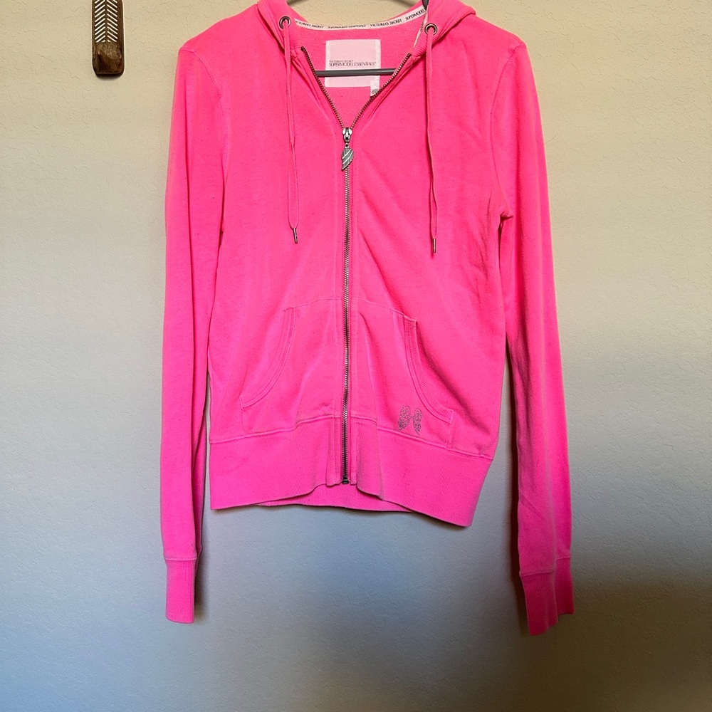 Victoria’s Secret supermodel essentials Pink Zip-Up Hoodie